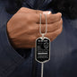 Son - Old Lion - Dog Tag Necklace