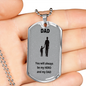 Hero and Dad / Silver Dog Tag