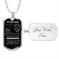 Son - Old Lion - Dog Tag Necklace