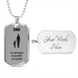 Hero and Dad / Silver Dog Tag