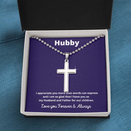 Hubby birthday gift, hubby gift, hubby father's day, hubby necklace