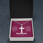Soulmate pillar of strength / Gift for Him / Stainless Cross Necklace with Ball Chain