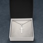 Stainless Cross Necklace with Ball Chain without Text