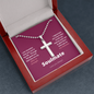 Soulmate pillar of strength / Gift for Him / Stainless Cross Necklace with Ball Chain