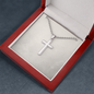 Stainless Cross Necklace with Ball Chain without Text