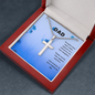 Dad / Stainless Steel Cross Necklace with Ball Chain