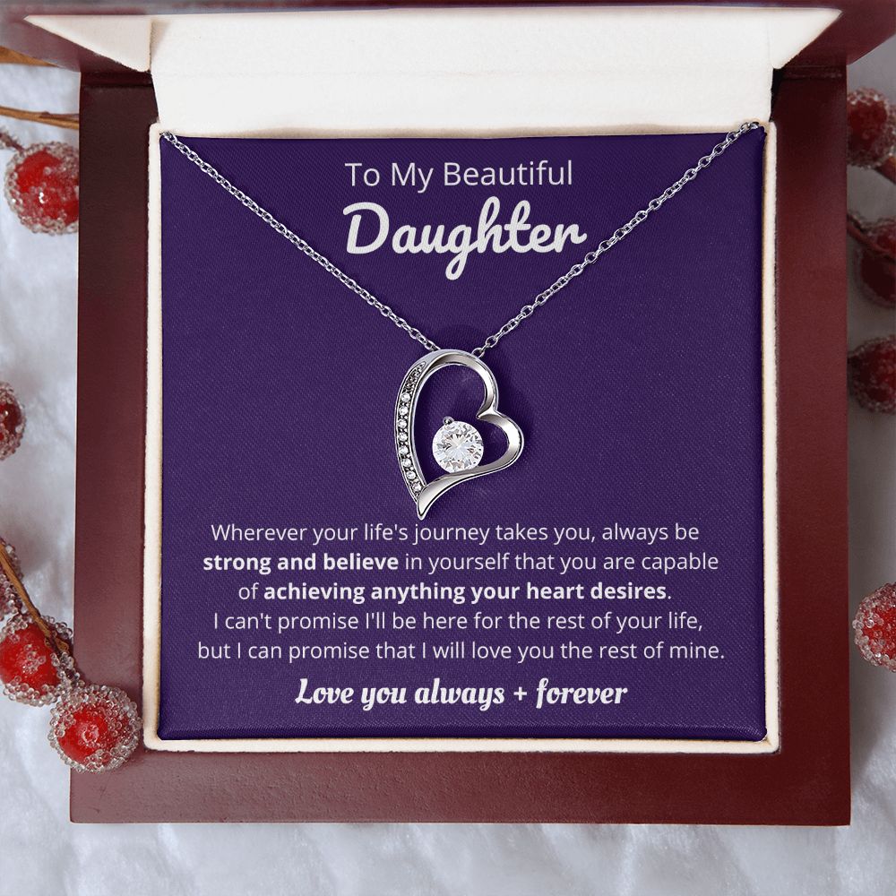 Beautiful Daughter - Life's Journey - Forever Love Necklace