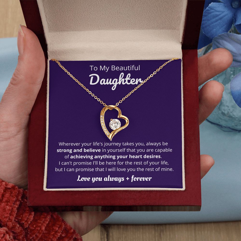 Beautiful Daughter - Life's Journey - Forever Love Necklace