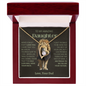 Amazing Daughter - Dad Old Lion - Forever Love Necklace