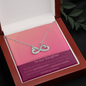 Daughter / Daughter from Parents / Mother's Day / Infinity Heart Necklace