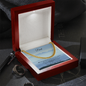 Dad | Dad from Son | Amazing Father Love Your Son | Cuban Link Chain Necklace w/Mahoghany Box
