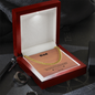 Dad / Lucky to Have You as a Father / Cuban Link Chain Necklace w/Mahoghany Box