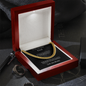 Amazing Dad / Single Parent Dad / Cuban Link Chain Necklace w/Mahoghany Box