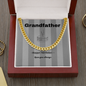 Grandfather / Happy birthday / Birthday cake / Cuban Link Chain Necklace