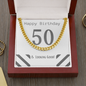 Happy Birthday / 50 & Looking Good / Cuban Link Chain