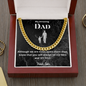 My Amazing Dad / Dad from Son / Dad Necklace /Cuban Link Chain Necklace