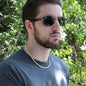 Amazing Dad / Single Parent Dad / Cuban Link Chain Necklace w/Mahoghany Box