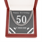 Happy Birthday / 50 & Looking Good / Cuban Link Chain Necklace