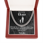 My Amazing Dad / Dad from Son / Dad Necklace /Cuban Link Chain Necklace