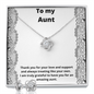 To My Aunt / Love Knot Necklace