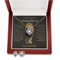 Amazing Daughter - Dad Old Lion - Love Knot Earring and Necklace Set