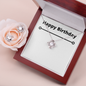 Happy Birthday / Love Knot Earrings and Necklace