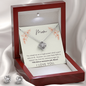 Mom from child / Single Parent / Love Knot Earrings and Necklace