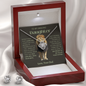Amazing Daughter - Dad Old Lion - Love Knot Earring and Necklace Set