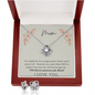 Mom from child / Single Parent / Love Knot Earrings and Necklace