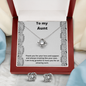 To My Aunt / Love Knot Necklace