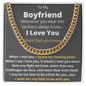 Boyfriend - All My Lasts - Cuban Link Chain