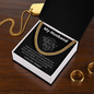 My Husband / Thank you Husband and Dad / Cuban Link Chain Necklace Gift