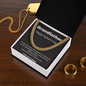 Grandfather / Father's Day Gift for Grandfather / Adjustable Cuban Link Chain Necklace