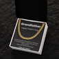 Grandfather / Father's Day Gift for Grandfather / Adjustable Cuban Link Chain Necklace