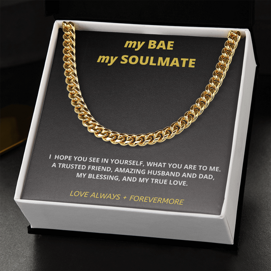 BAE gift, Chain Link Necklace gift