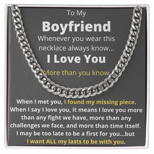 Boyfriend - All My Lasts - Cuban Link Chain