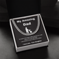 My Amazing Dad / Gift to Dad from Daughter / Adjustable Cuban Link Chain Necklace Gift