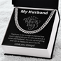 My Husband / Thank you Husband and Dad / Cuban Link Chain Necklace Gift