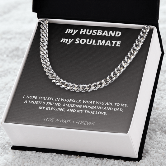 My Hubby My Soulmate Necklace Gift