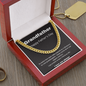 Grandfather / Father's Day Gift for Grandfather / Adjustable Cuban Link Chain Necklace