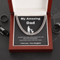 My Amazing Dad / Gift to Dad from Daughter / Adjustable Cuban Link Chain Necklace Gift