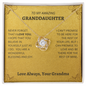 Granddaughter - Blessing and Joy - Love Knot Necklace