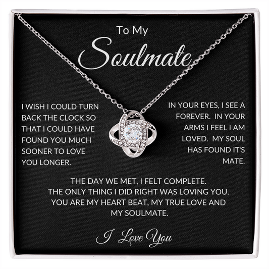 Soulmate - Back the Clock - Love Knot Necklace