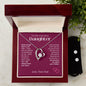 Daughter - Proud Father - WBUFL necklace and earrings gift set