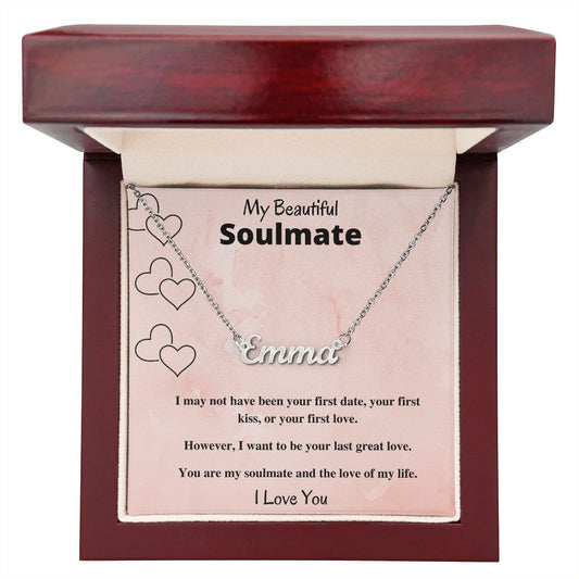 Soulmate Firsts Custom Name Necklace