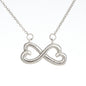 Happy Birthday / 50 & Fabulous / Infinity Heart Necklace