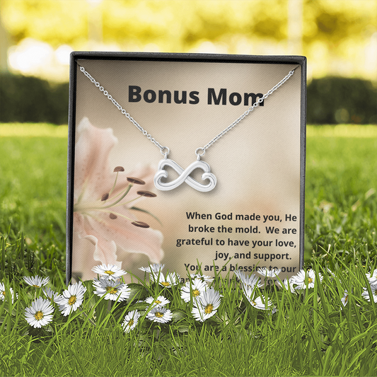 Bonus Mom/ God Broke the Mold / Infinity Symbol Necklace
