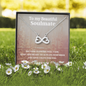 Soulmate Heart Necklace / Soulmate Gift / Infinity Heart Necklace
