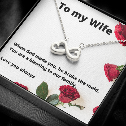 To My Wife / New Wife / Infinity Symbol Necklace