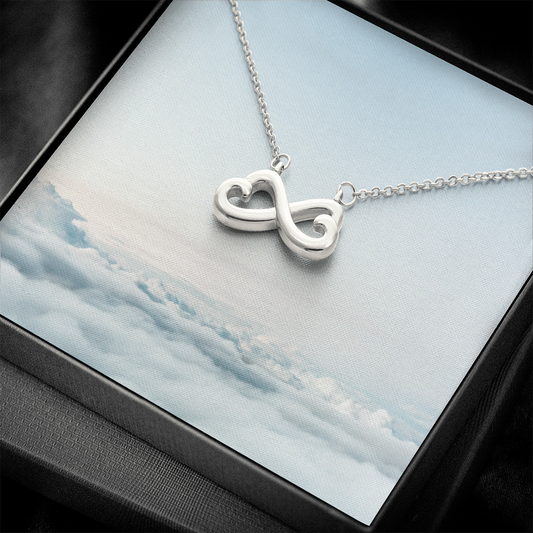 Infinity Heart Necklace without Text